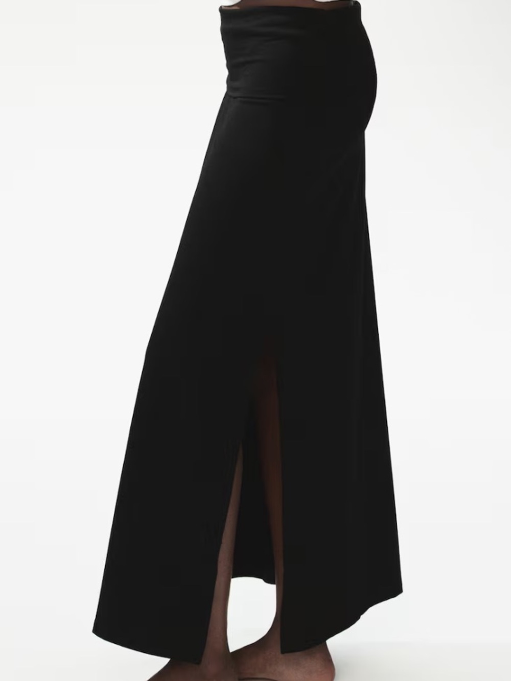 MUST Go‼️ NWT H&M Black Maxi Side-Slit Skirt. Read Description Below 👇